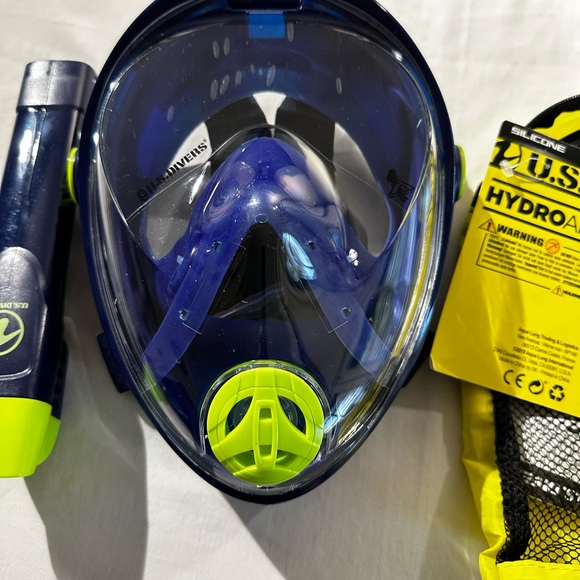 NEW U.S DIVERS ADULT EASY BREATHE SNORKEL SYSTEM MASK SZ S/M - Picture 12 of 13